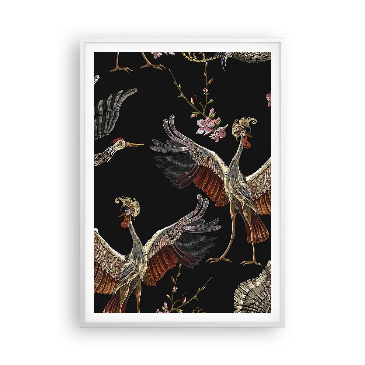Poster in white frmae - Fairy Tale Bird - 70x100 cm
