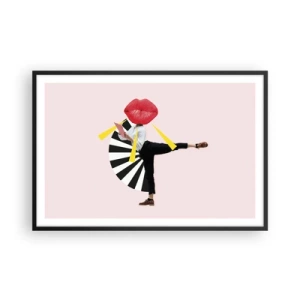 Poster in black frame - Surrealistic Pop-Art. - 91x61 cm