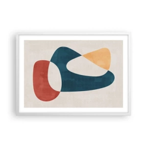 Poster in white frmae - Influences and Metamorphoses - 70x50 cm