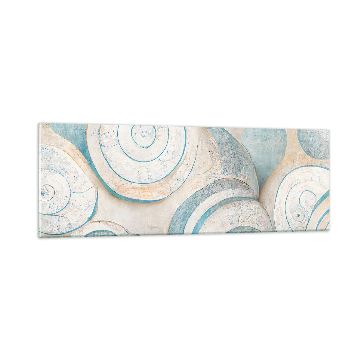 Glass picture - What Does a Shell Hide? - 90x30 cm