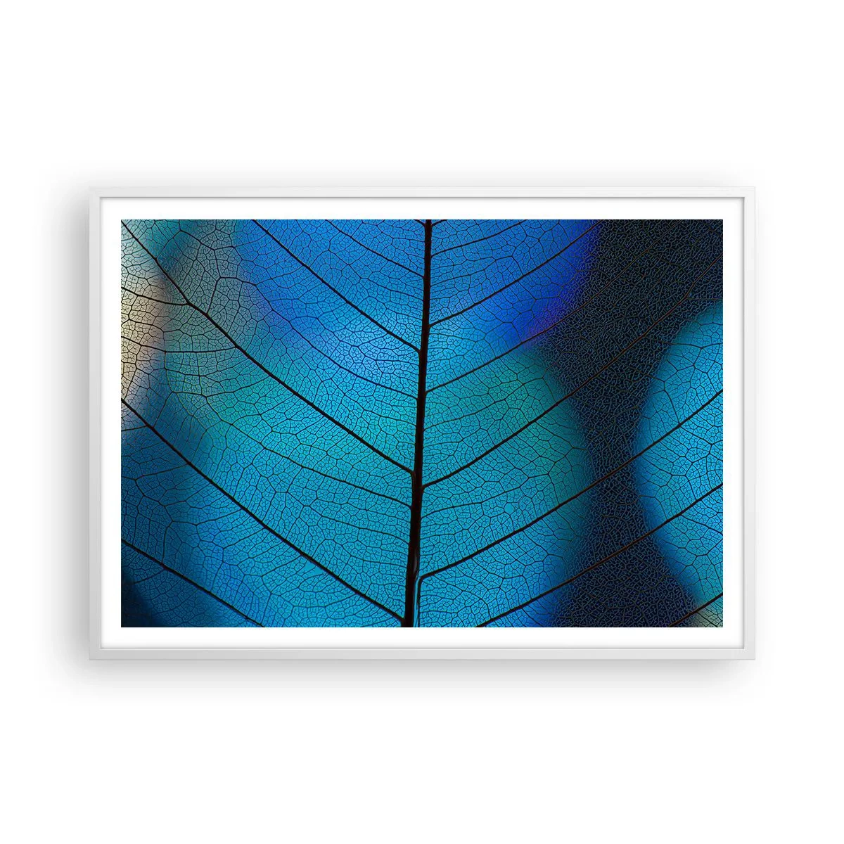 Poster in white frmae - Intricate Construction - 100x70 cm