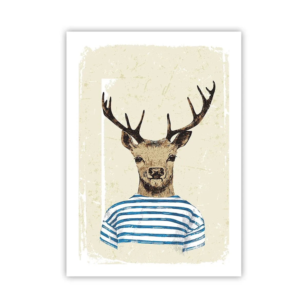 Poster - Becaue I Like Striped T-Shirts - 50x70 cm