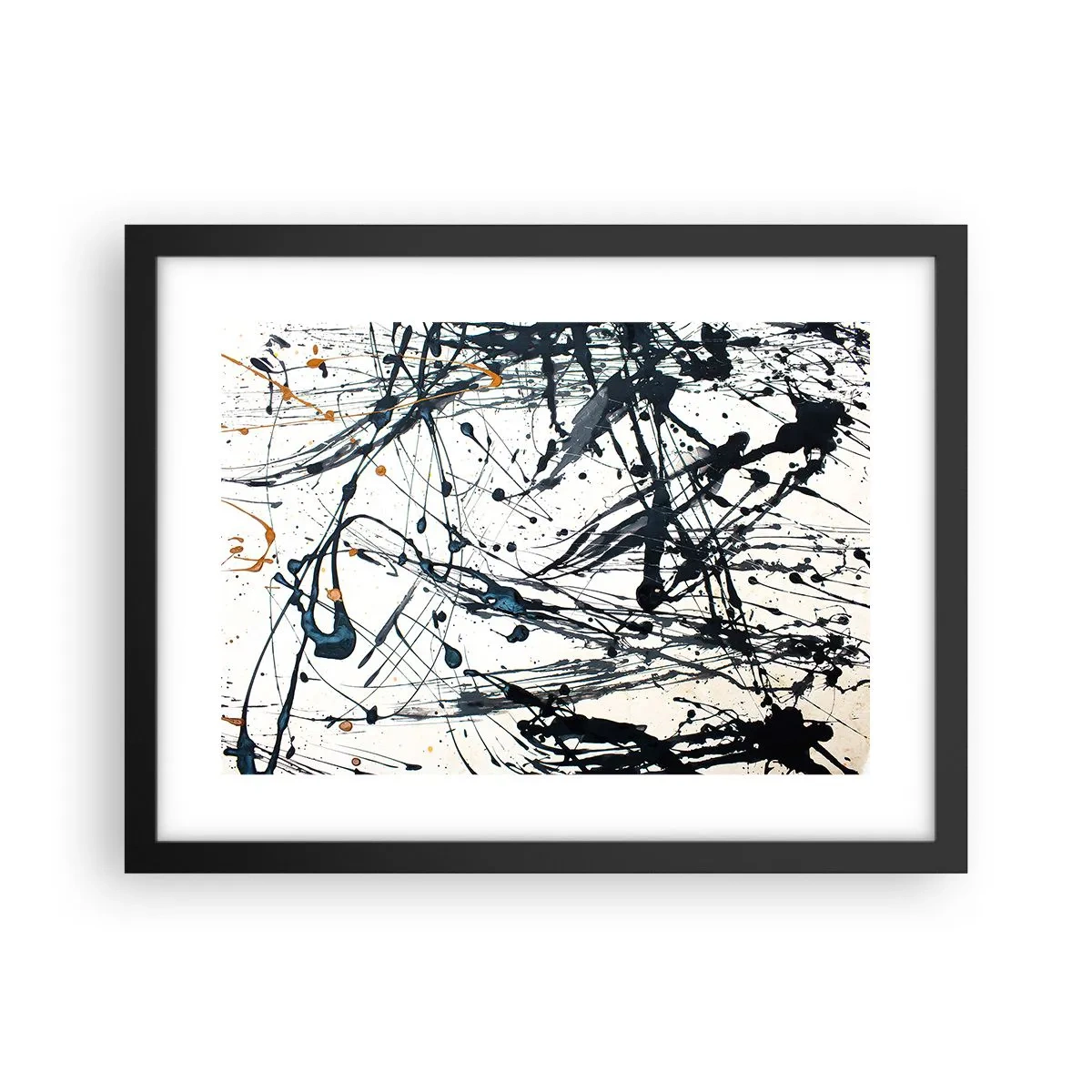 Poster in black frame - Expressionist Abstract - 40x30 cm