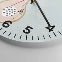 Clock face with numbers