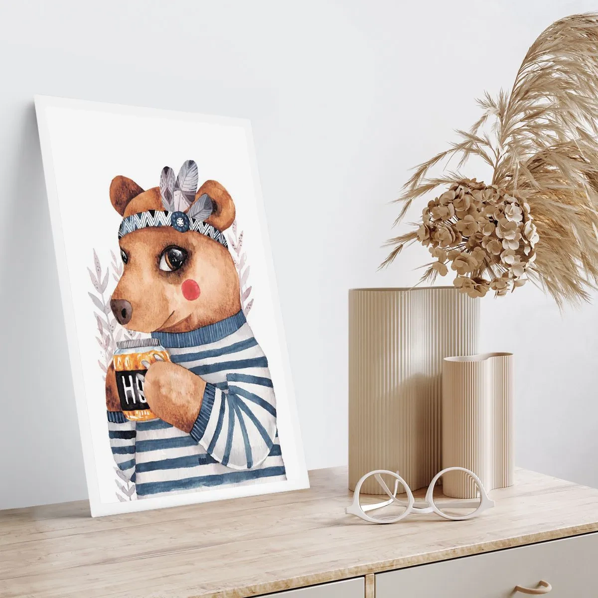 Poster - Sweet Lady Bear - 70x100 cm