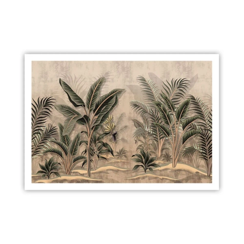 Poster - Engraving in Colonial Style - 100x70 cm