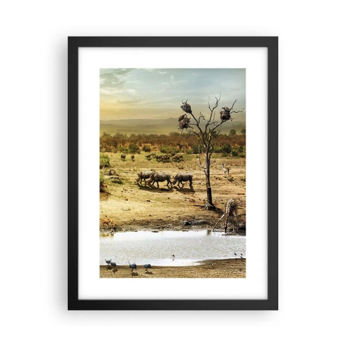 Poster in black frame - There Is a River that Flows from Eden - 30x40 cm