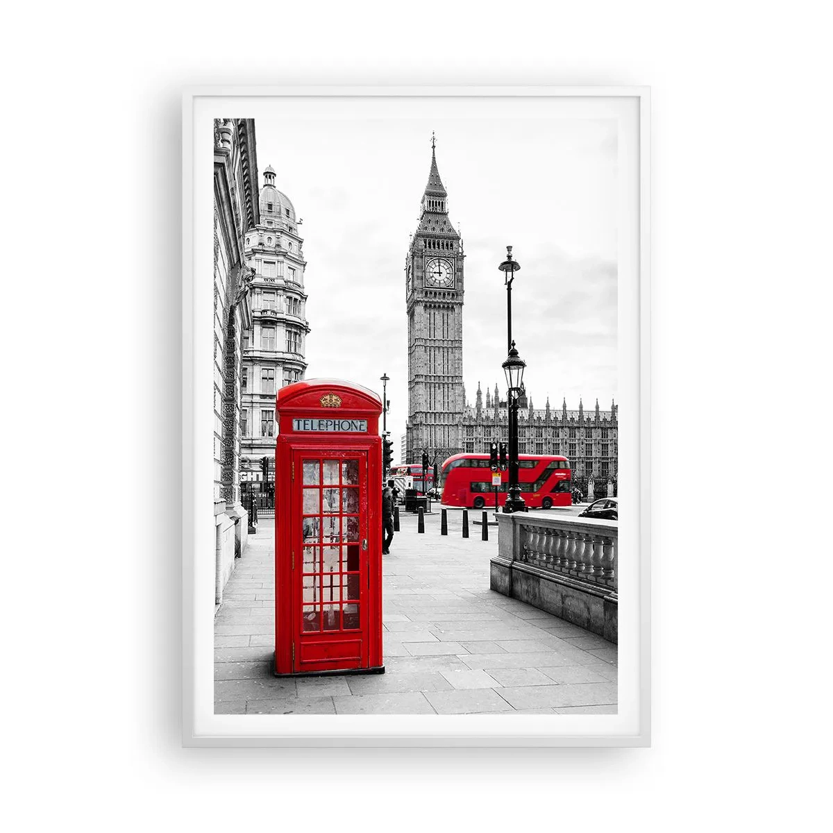 Poster in white frmae - Undoubtedly London - 70x100 cm
