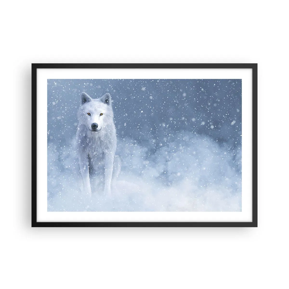 Poster in black frame - In Winter Spirit - 70x50 cm