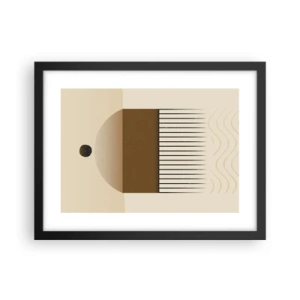 Poster in black frame - Different States - 40x30 cm