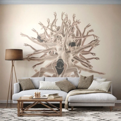 Photo Wallpaper Standard Eco - Dance in Bloom - Abstraction, Piece, Ballet - 150x105 cm