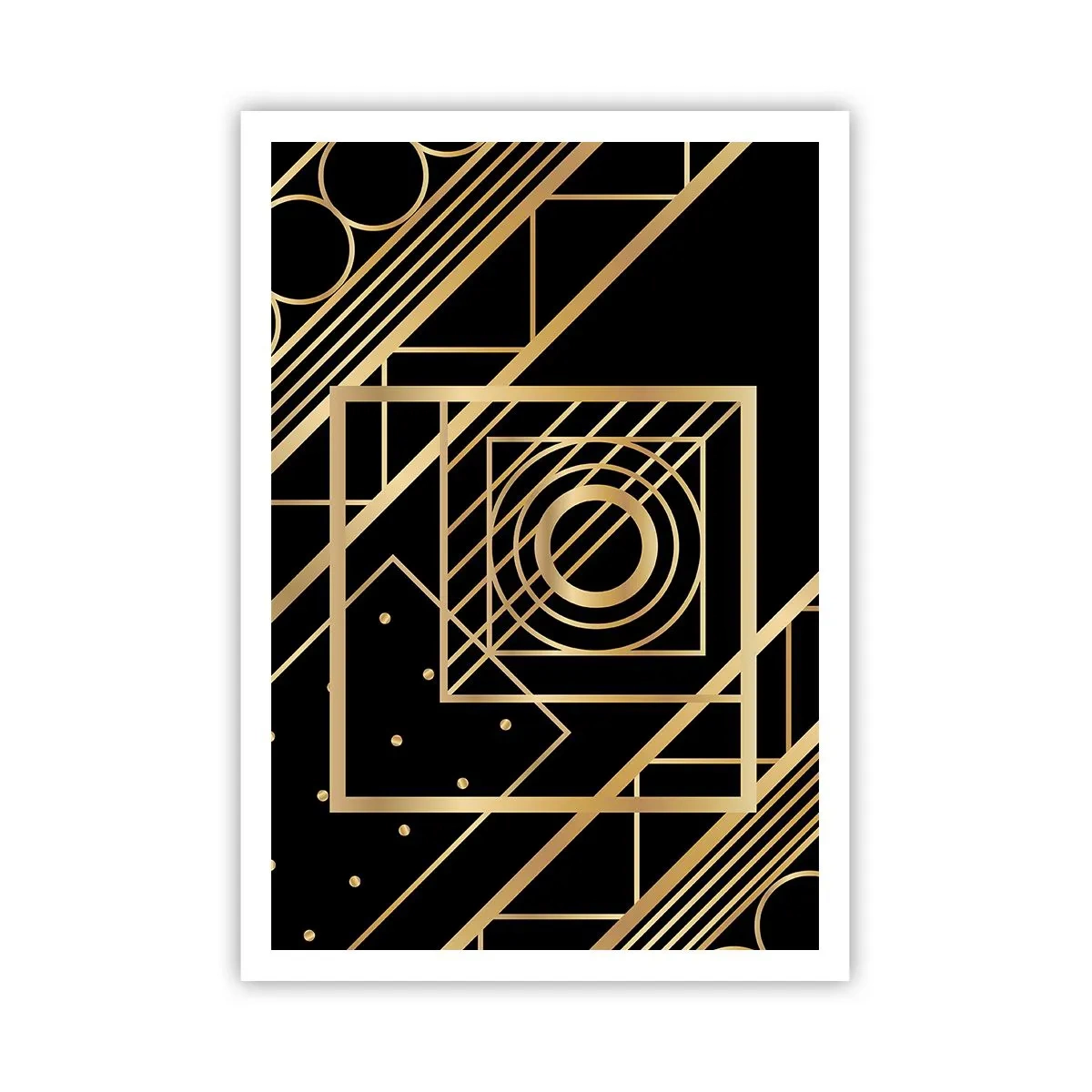 Poster - Golden Geometry - 70x100 cm