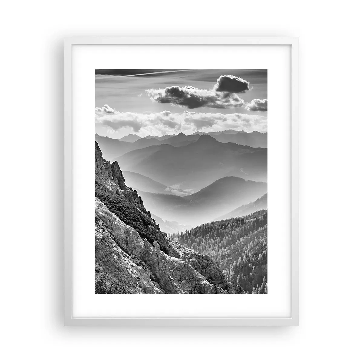 Poster in white frmae - All the Way to the Horizon - 40x50 cm
