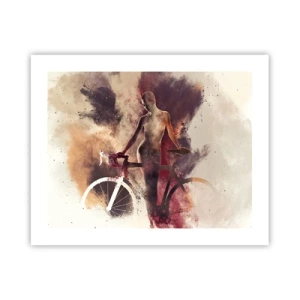 Poster - Marble Sculpted Biker's Soul - 50x40 cm