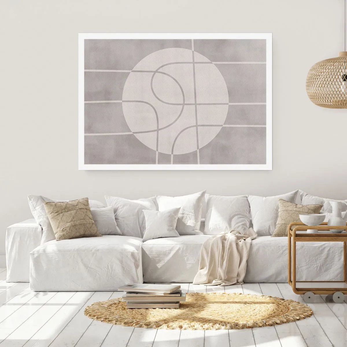 Poster - Circular and Straight - 91x61 cm