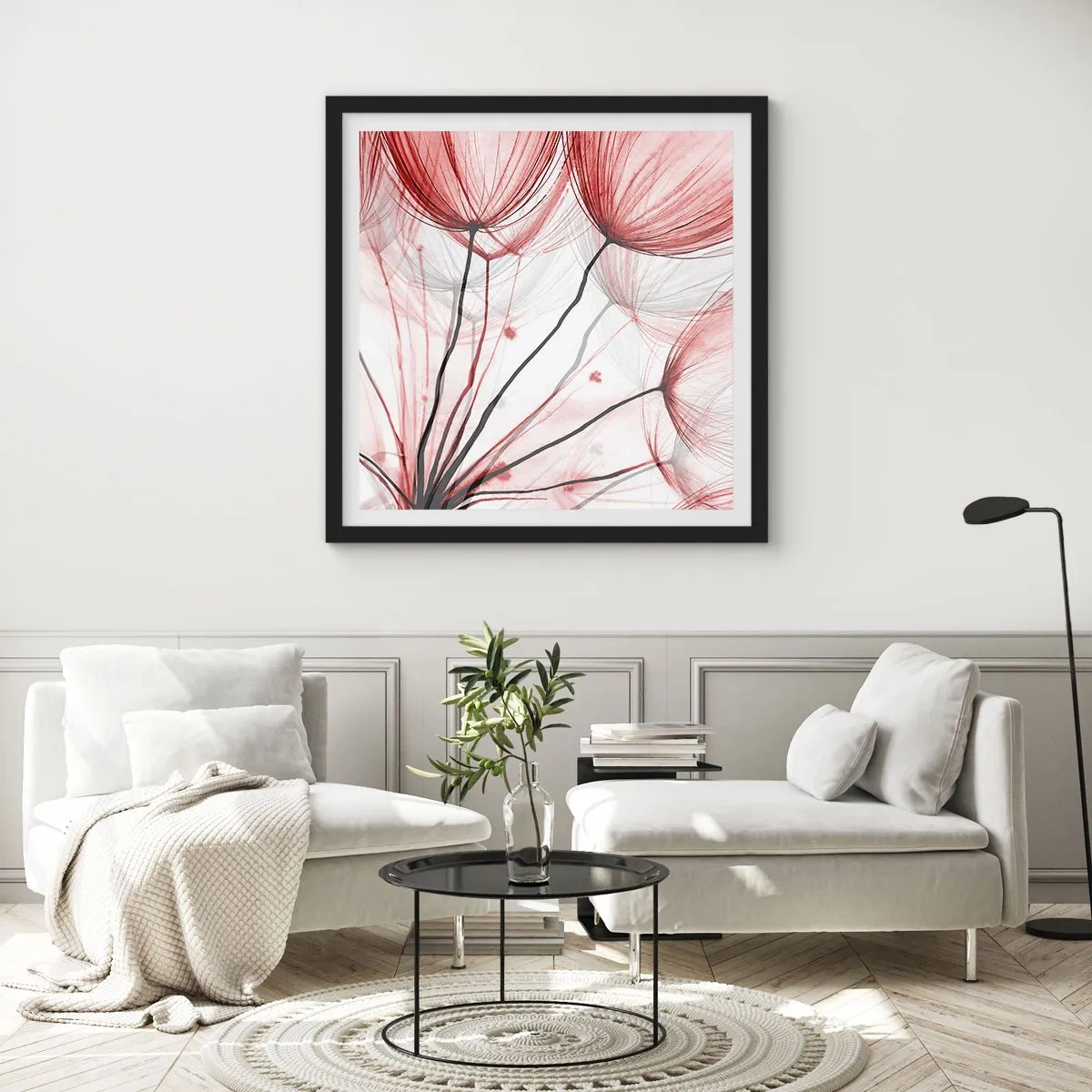 Poster in black frame - Before Takeoff - 50x50 cm