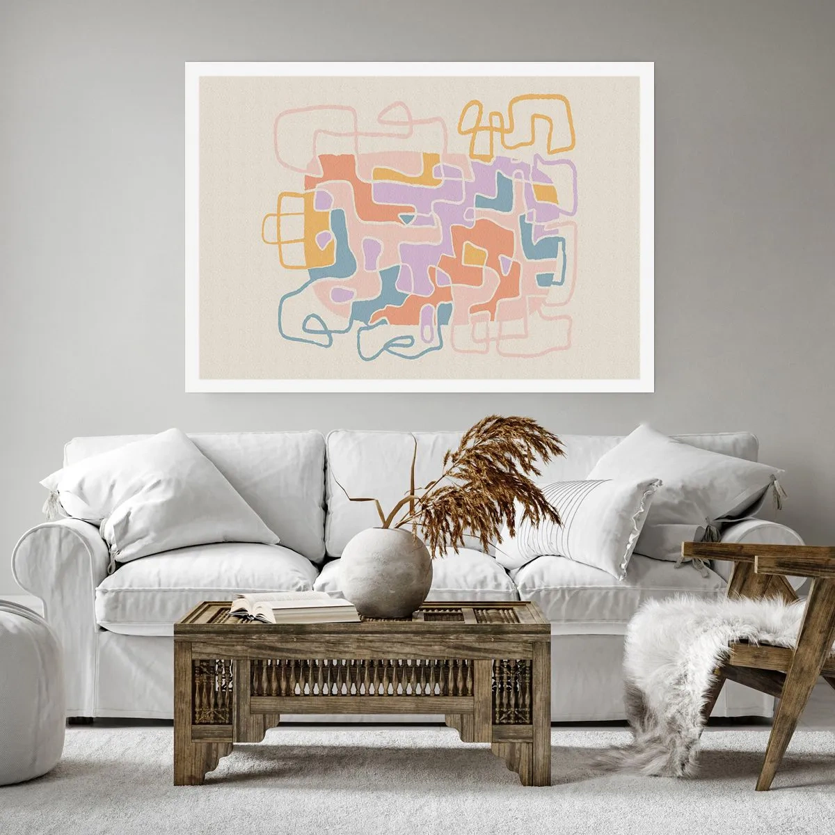 Poster - Maze - Joyful Adventure - 70x50 cm