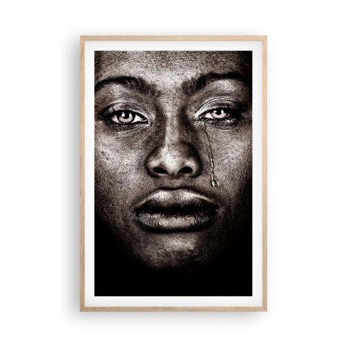 Poster in light oak frame - One Tear - 61x91 cm