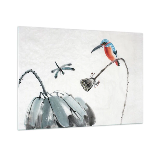 Glass picture - Life of a Meadow - 100x70 cm