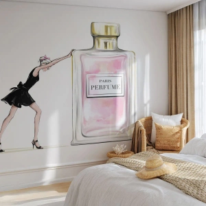 Self-Adhesive Photo Wallpaper Deluxe Sticker - The Essence of Womanhood - Woman, Perfume, Fashion - 200x140 cm