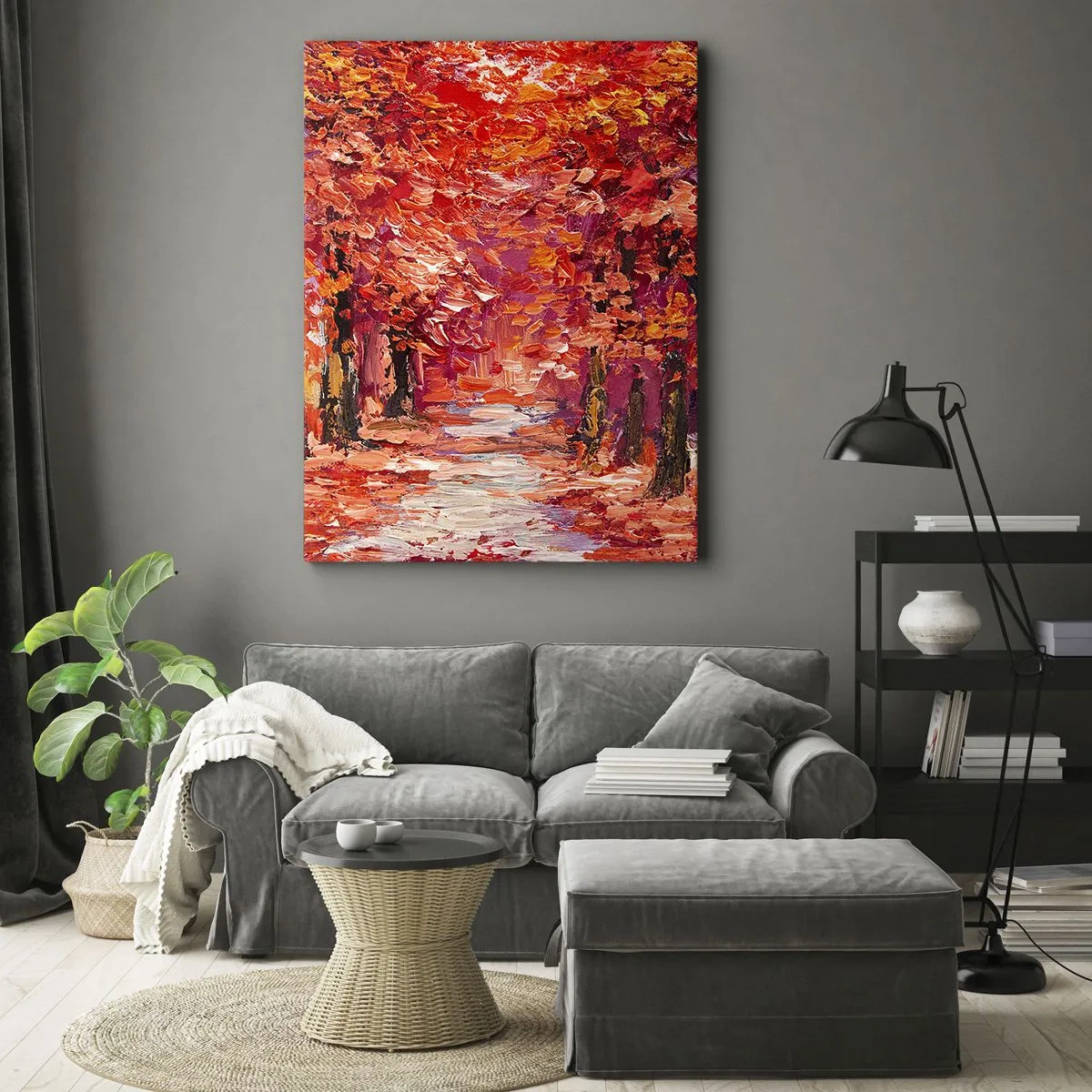 Canvas picture - Autumnal Impression - 45x80 cm