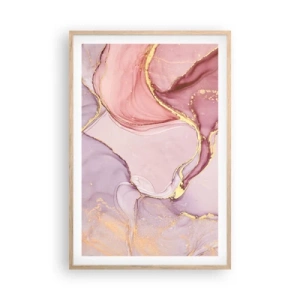 Poster in light oak frame - Caress of Colours - 61x91 cm