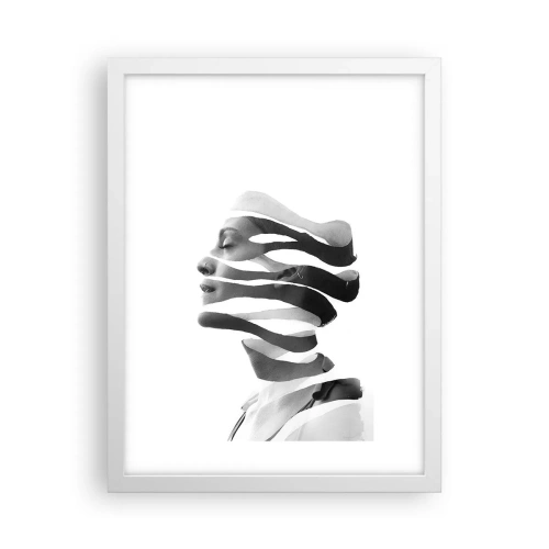 Poster in white frmae - Surrealistic Portrait - 30x40 cm
