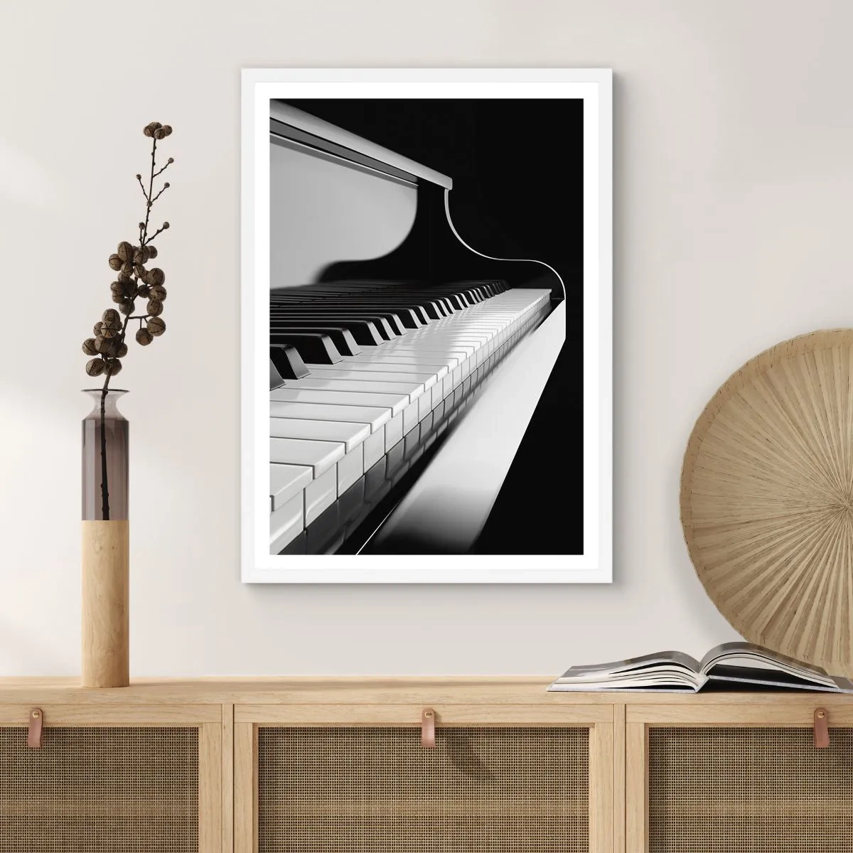 Poster in white frmae - Harmony of Shapes and Colours - 40x50 cm