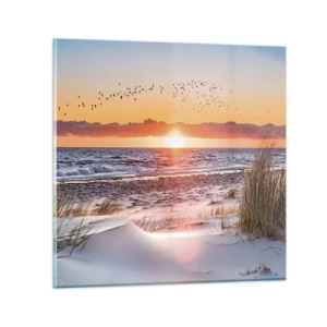 Glass picture - Horizontal Landscape - 40x40 cm