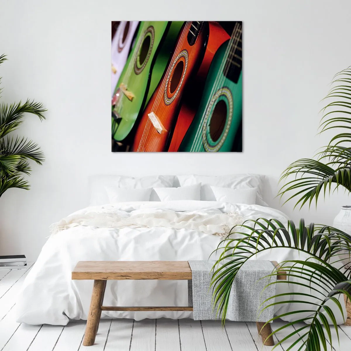 Canvas picture - Guitar Has Many Shades - 60x60 cm