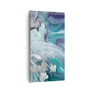 Canvas picture - Currents of Blue - 65x120 cm
