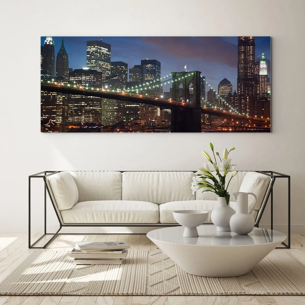 Glass picture - Starry Night  - 120x50 cm