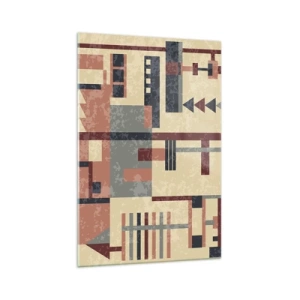 Glass picture - Combinations of Verticals and Horizontals - 70x100 cm