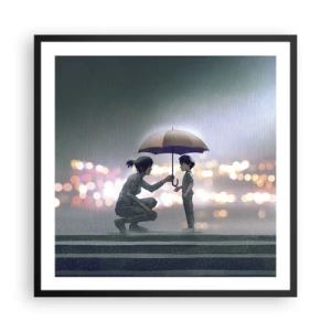 Poster in black frame - And Everything Is All Right - 60x60 cm