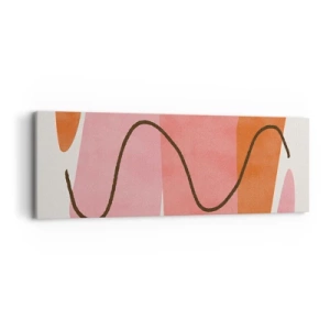 Canvas picture - Gentle Movement of forms - 90x30 cm