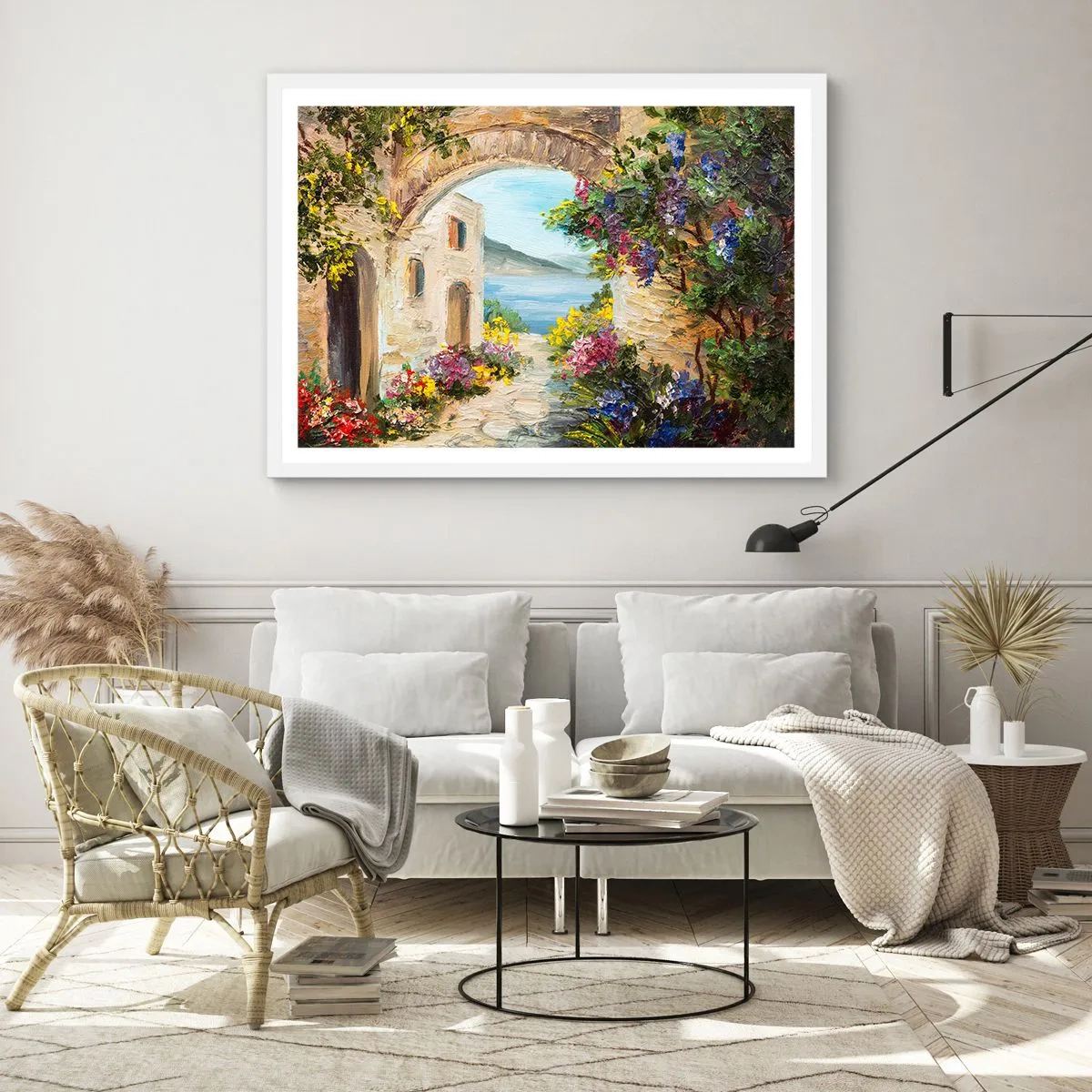 Poster in white frmae - Charm of a Sea Province - 100x70 cm