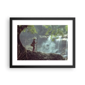 Poster in black frame - Friends with Nature - 40x30 cm