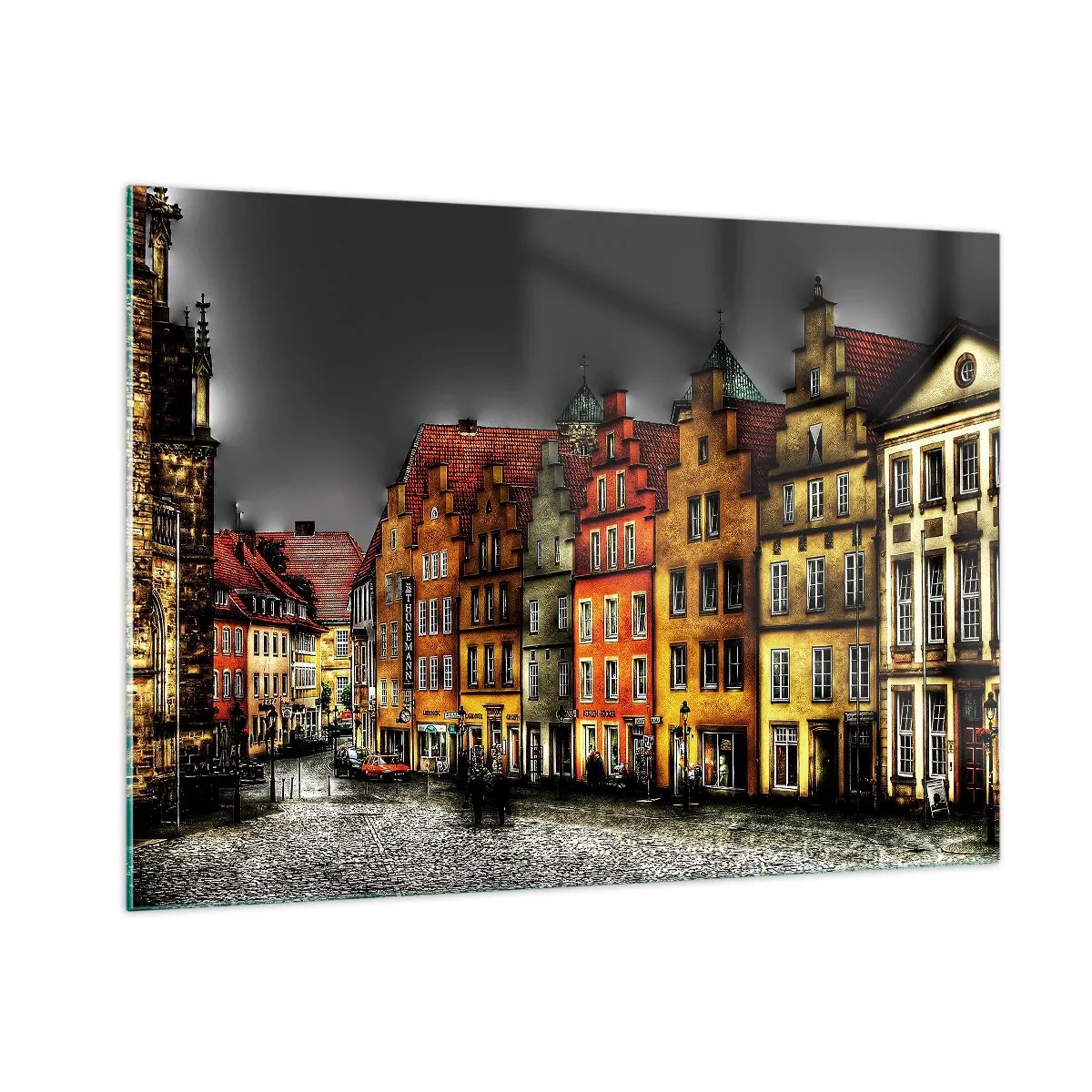 Glass picture - We Are Only Missing an Enchanted Carriage - 100x70 cm