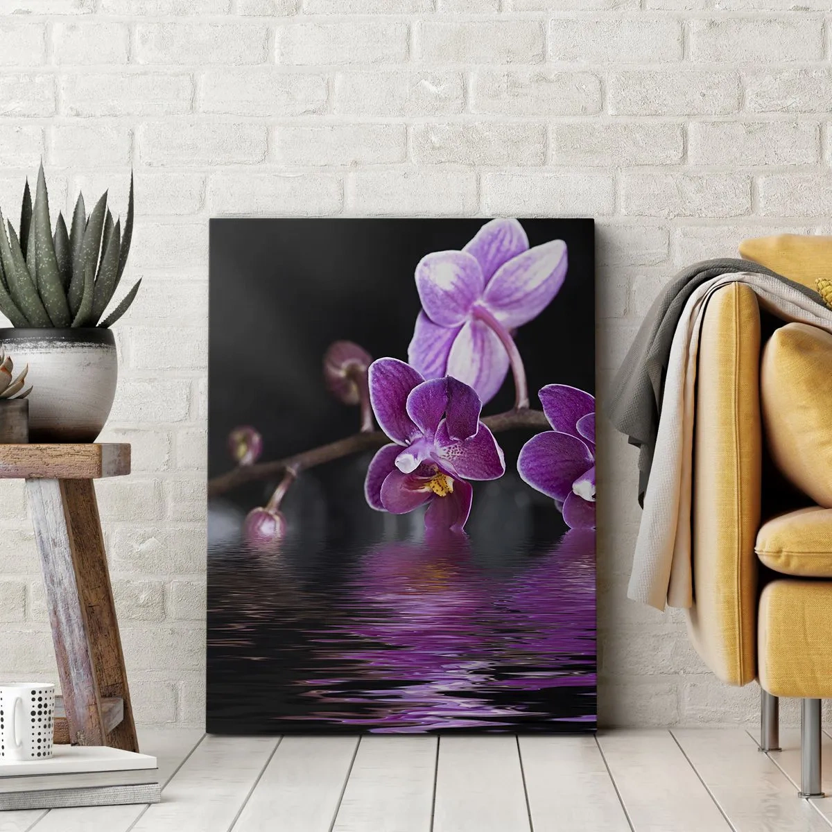 Canvas picture - Lilac Reflection of Beauty - 80x120 cm