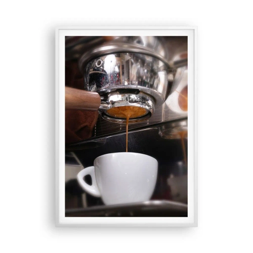 Poster in white frmae - Good Moment of the Day - 70x100 cm