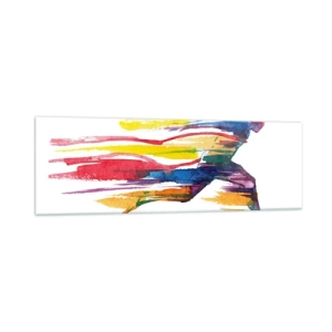 Glass picture - Run across Rainbow - 160x50 cm