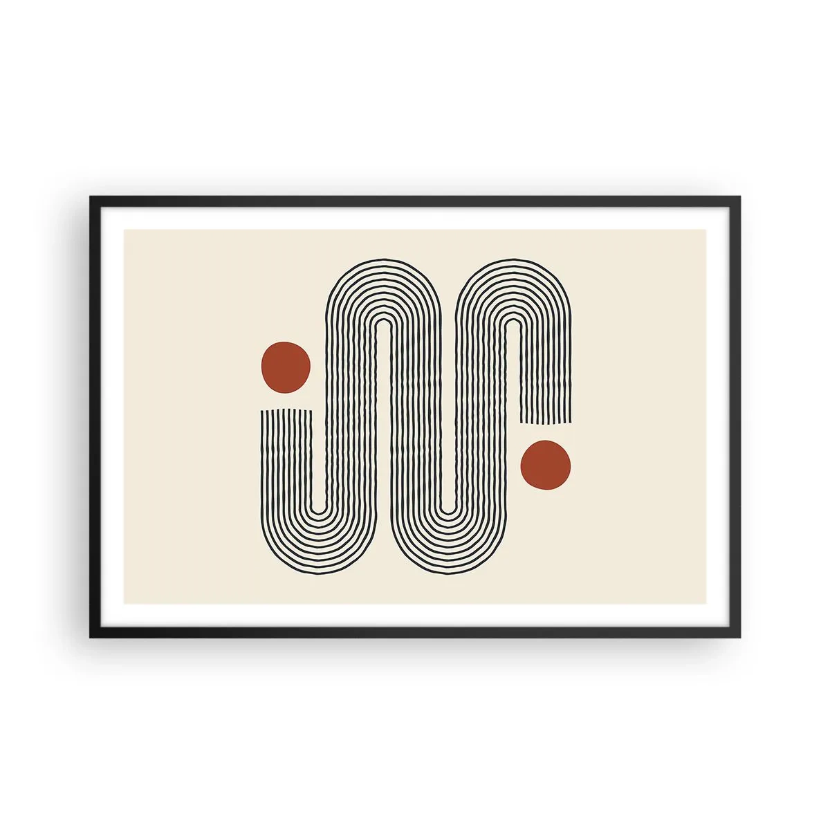 Poster in black frame - From Beginning till the End - 91x61 cm