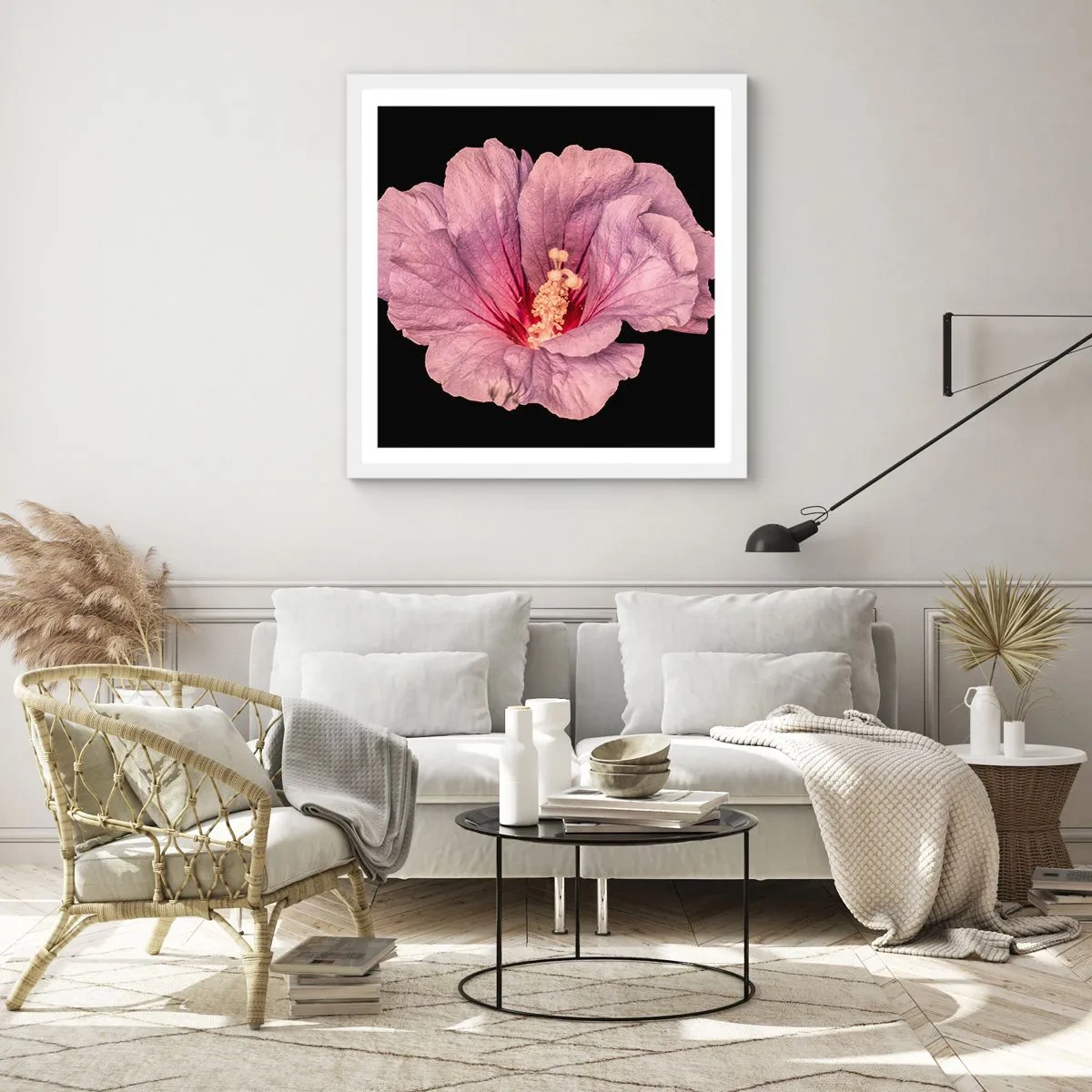 Poster in white frmae - Straight from the Heart - 60x60 cm