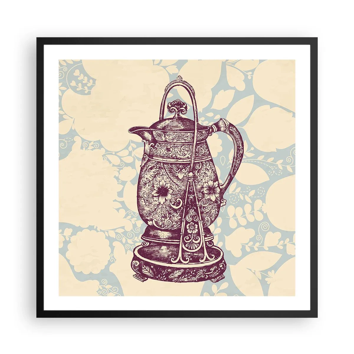 Poster in black frame - Beauty of Ordinary Life - 60x60 cm