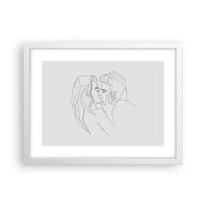 Poster in white frmae - With the Same Line - 40x30 cm