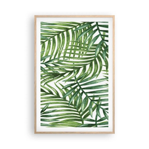 Poster in light oak frame - Under the Green Canopy - 61x91 cm
