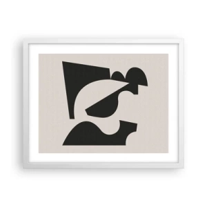 Poster in white frmae - For Self-construction - 50x40 cm