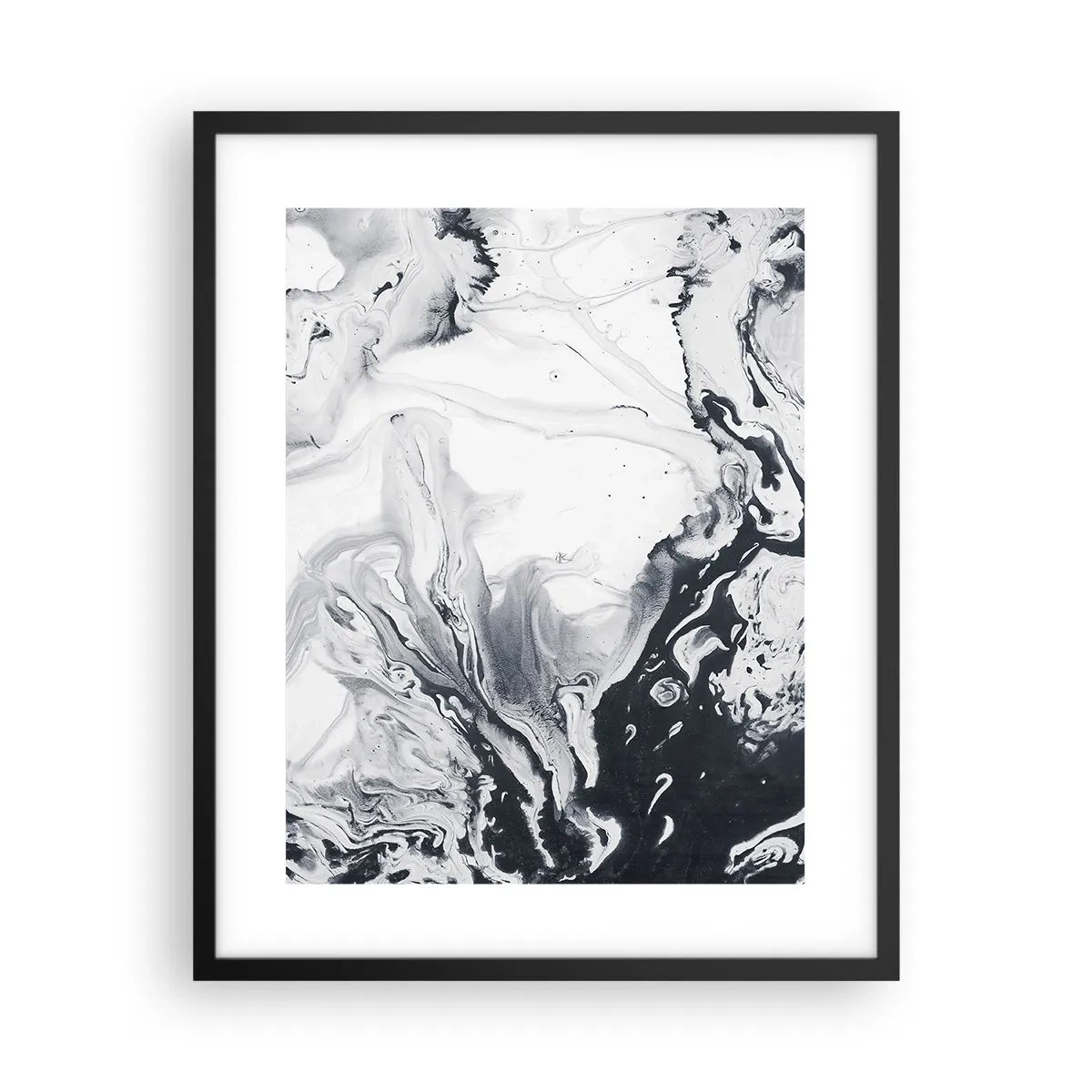 Poster in black frame - Earth's Interior - 40x50 cm