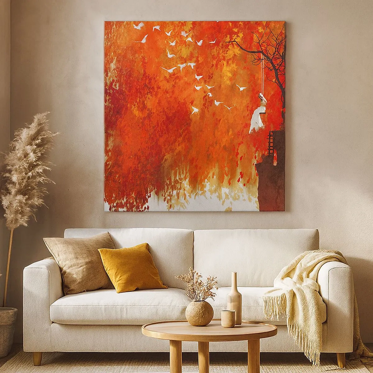 Canvas picture - Will It Fly with Us? - 30x30 cm