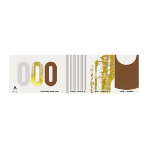 Photo Wallpaper Sample Standard Eco - Ooo! - Abstraction, Piece, Modern Pattern - 100x30 cm